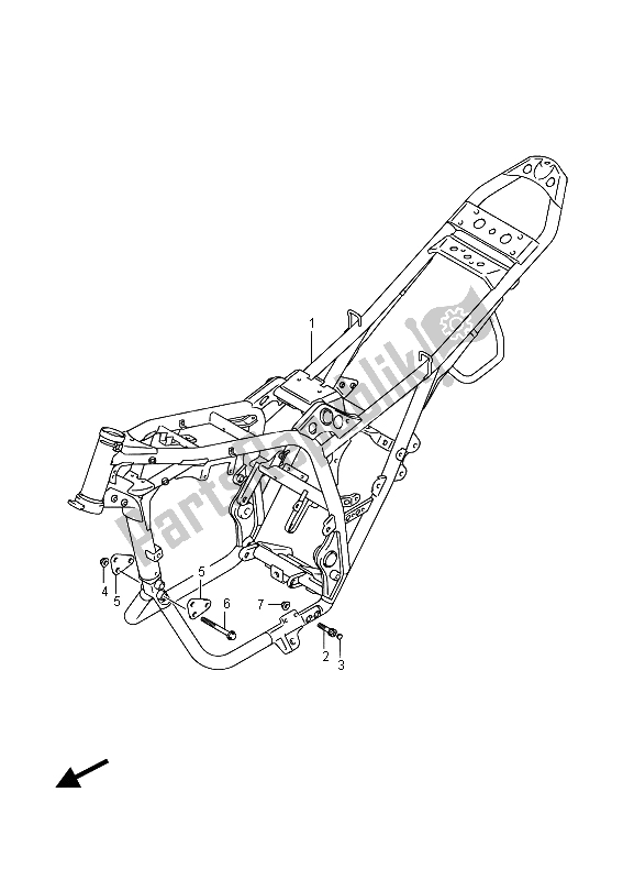 Todas las partes para Marco de Suzuki GW 250 Inazuma 2015