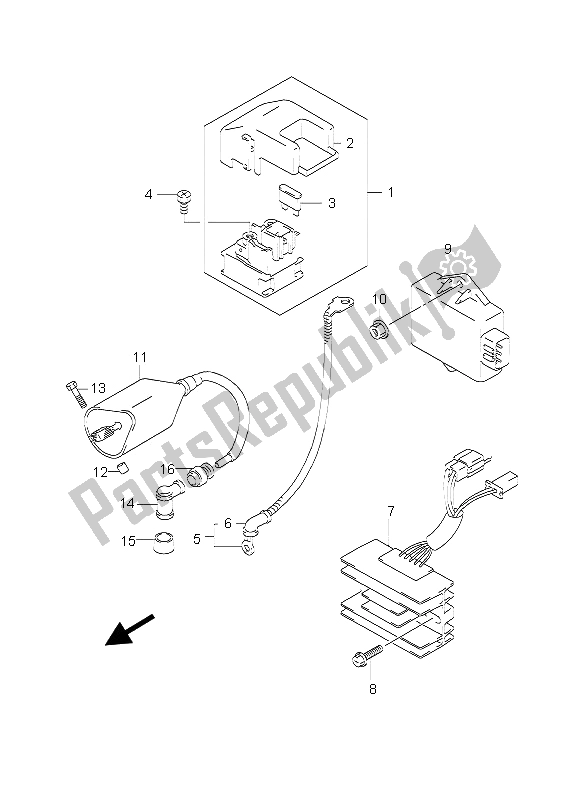 Toutes les pièces pour le électrique du Suzuki GZ 250 Marauder 2006