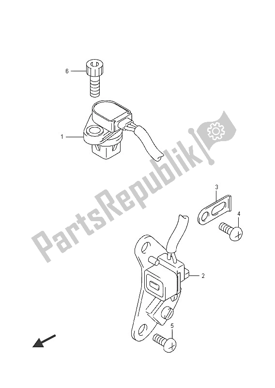 All parts for the Signal Generator of the Suzuki GSX R 750 2016