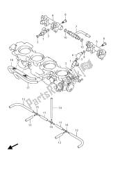 mangueira e junta do corpo do acelerador (gsx-r1000uf)