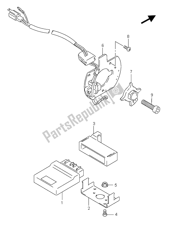 Todas las partes para Generador De Señales de Suzuki GSX 750F 2006