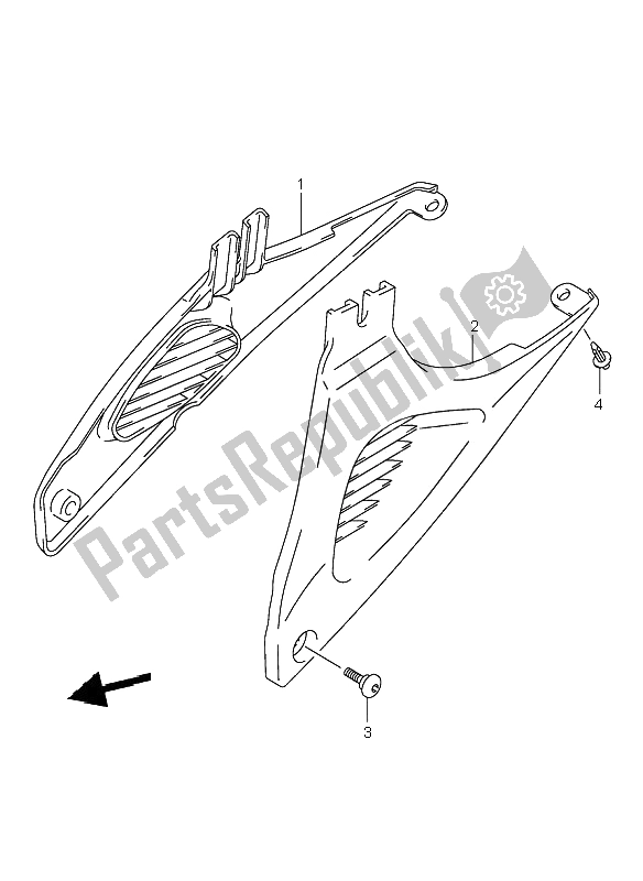 Todas las partes para Cubierta De Marco de Suzuki SV 650 NS 2002