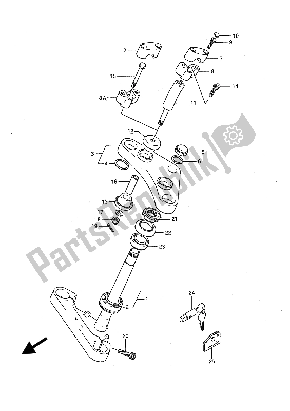 Toutes les pièces pour le Potence De Direction du Suzuki LS 650P Savage 1994