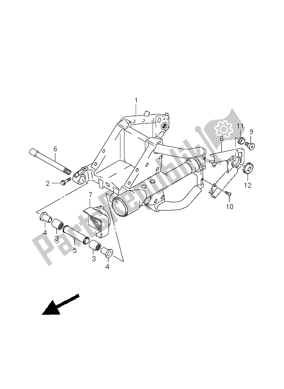 Todas las partes para Brazo Oscilante Trasero de Suzuki C 1800R VLR 1800 2009