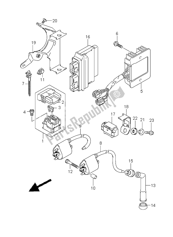 Todas las partes para Eléctrico de Suzuki VZ 800Z Intruder 2008