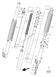 amortecedor do garfo dianteiro (dr-z400-e)