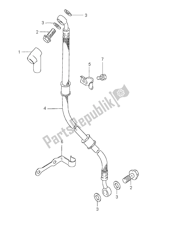 Toutes les pièces pour le Tuyau De Frein du Suzuki GN 125E 1996