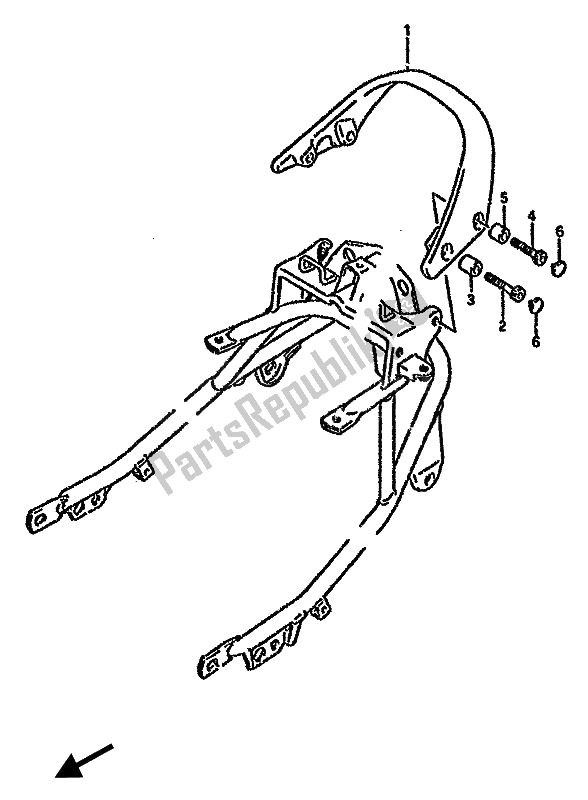 Todas las partes para Manija Del Pasajero de Suzuki GSX 750F 1992