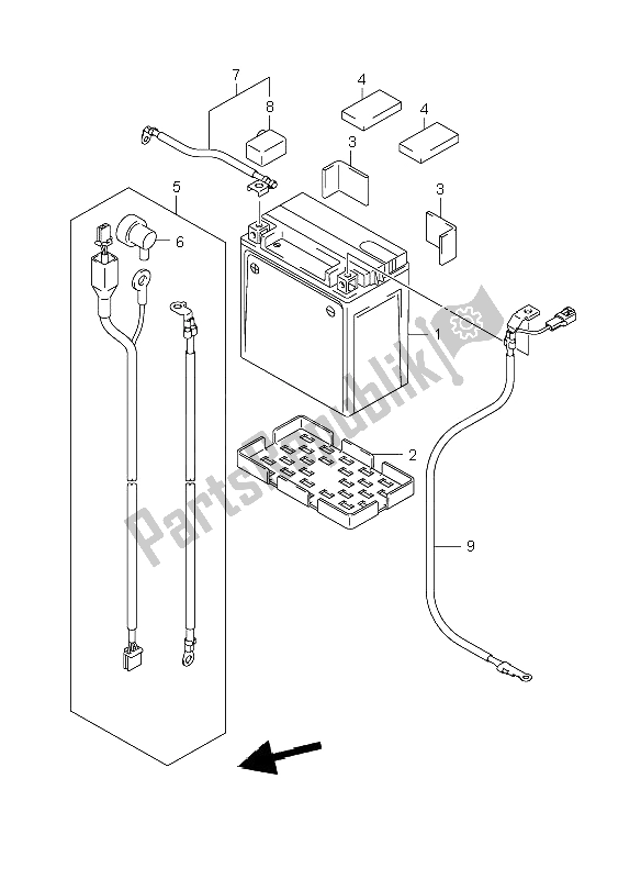 Tutte le parti per il Batteria del Suzuki VZR 1800 Rnzr2 M Intruder 2009