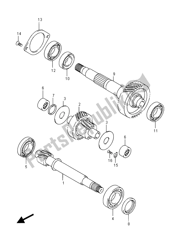 Toutes les pièces pour le Transmission (2) du Suzuki Burgman AN 400 AZA 2015