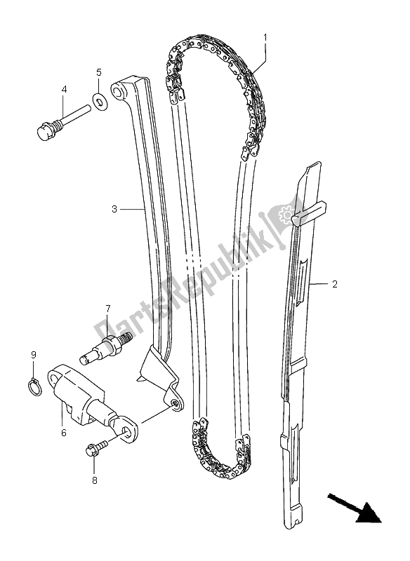 Todas las partes para Cadena De Levas de Suzuki LS 650 Savage 2000