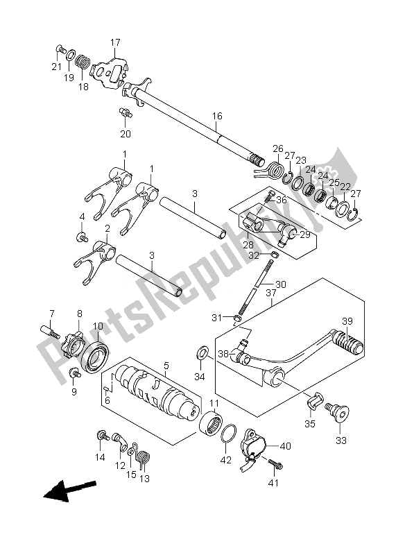 Todas las partes para Cambio De Marchas de Suzuki GSF 1250 Nsnasa Bandit 2007