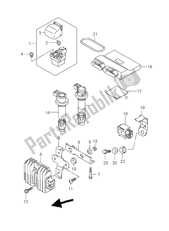 Toutes les pièces pour le électrique du Suzuki GSR 600 2006