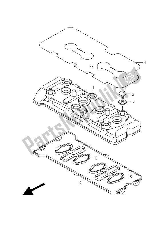 Todas las partes para Cubierta De Tapa De Cilindro de Suzuki GSX R 750 2010