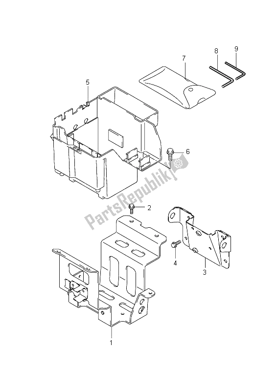 All parts for the Holder of the Suzuki VZ 1500 Intruder 2009