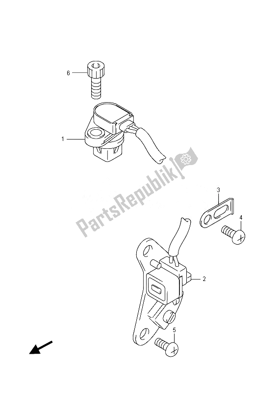 All parts for the Signal Generator of the Suzuki GSX R 750 2014