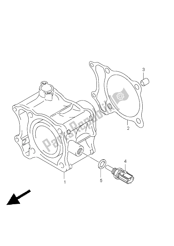 All parts for the Cylinder of the Suzuki UX 125 Sixteen 2011