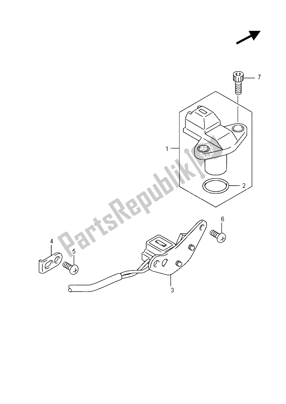 All parts for the Signal Generator of the Suzuki GSR 750A 2015