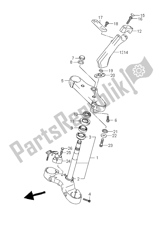 Wszystkie części do Mostek Kierownicy Suzuki VZR 1800 Rnzr2 M Intruder 2009