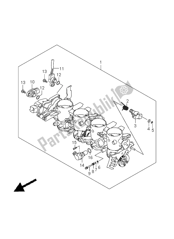 Todas las partes para Cuerpo Del Acelerador de Suzuki GSX R 600 2009