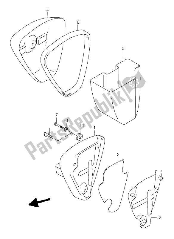 All parts for the 2nd Air (except E18) of the Suzuki VL 1500 Intruder LC 1998