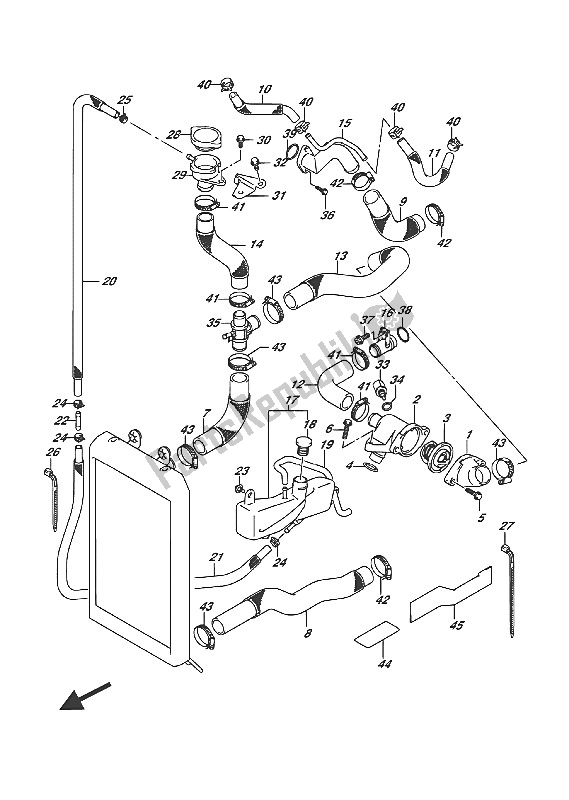 Toutes les pièces pour le Durite De Radiateur (vl1500bt E02) du Suzuki VL 1500 BT Intruder 2016