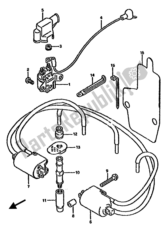 All parts for the Electrical of the Suzuki GSX 750F 1992