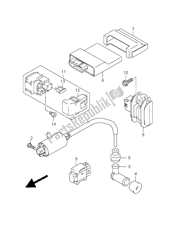 All parts for the Electrical of the Suzuki RV 125 Vanvan 2009