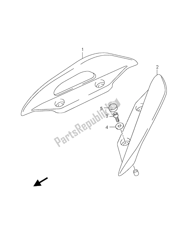 All parts for the Pillion Handle of the Suzuki UH 125 Burgman 2009