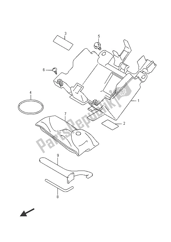 All parts for the Holder of the Suzuki GSX S 1000A 2016