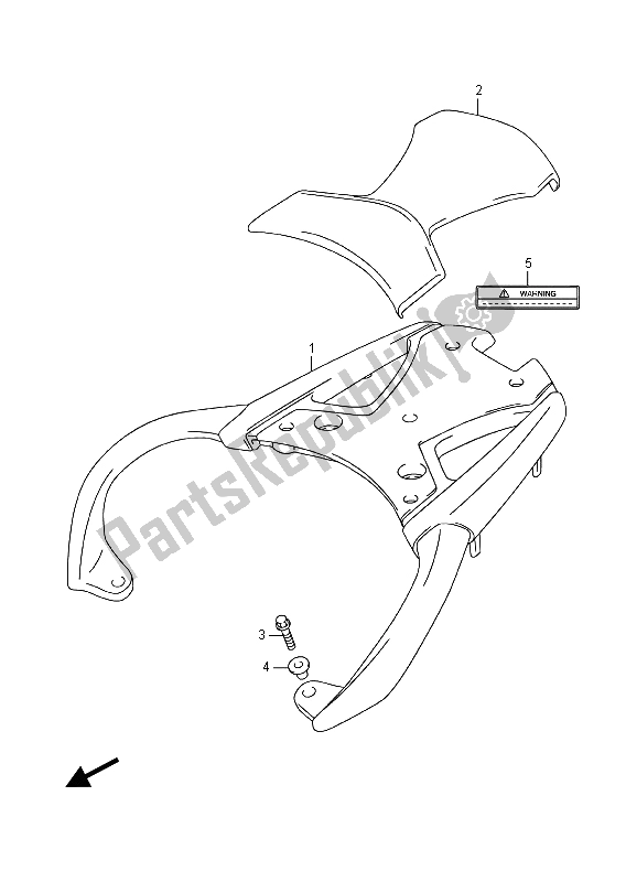 Toutes les pièces pour le Transporteur (dl650xa) du Suzuki DL 650 XA V Strom 2015