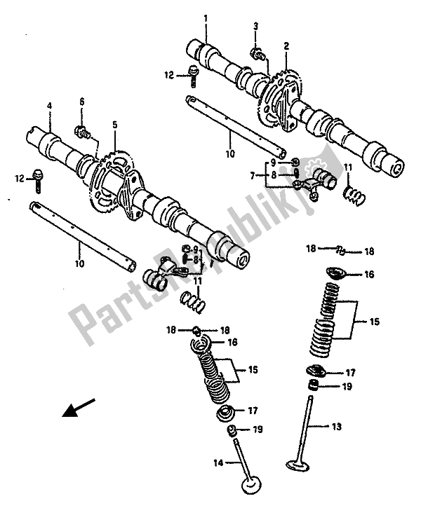 Wszystkie części do Wa? Ek Rozrz? Du I Zawór Suzuki GSX R 750 1990