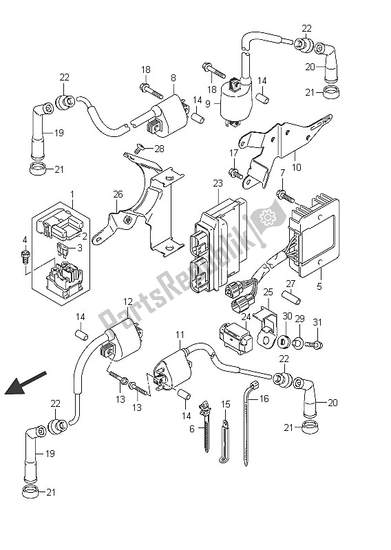 Toutes les pièces pour le électrique (vl800cue E19) du Suzuki C 800 VL Intruder 2011