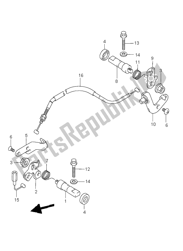 Alle onderdelen voor de Ontbinden Schacht van de Suzuki VL 1500 Intruder LC 1999