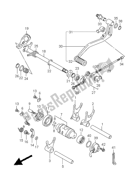 Todas las partes para Cambio De Marchas de Suzuki SFV 650A Gladius 2009