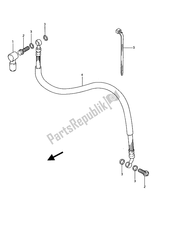 Todas as partes de Mangueira De Embreagem do Suzuki GSX 1100F 1991