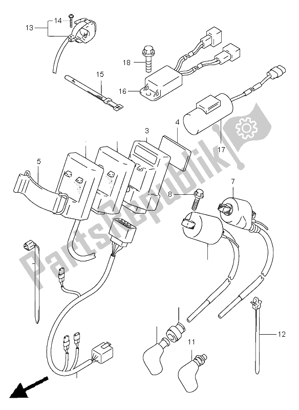 Todas las partes para Eléctrico de Suzuki RM 125 1999