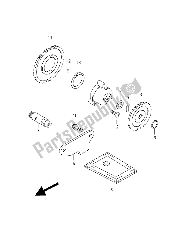 Tutte le parti per il Pompa Dell'olio del Suzuki SFV 650A Gladius 2009