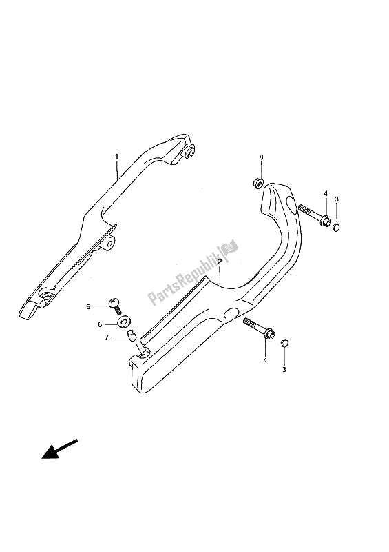 Tutte le parti per il Maniglia Per Passeggero del Suzuki GSX 1100F 1992