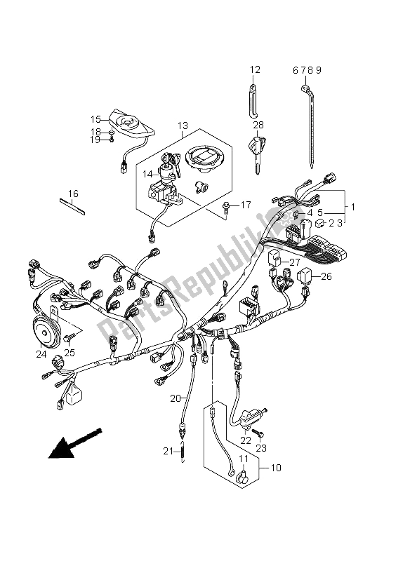 Wszystkie części do Wi? Zka Przewodów Suzuki GSR 750 2011