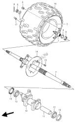 roue arrière droite