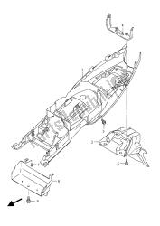 guardabarros trasero (gsf650sua)