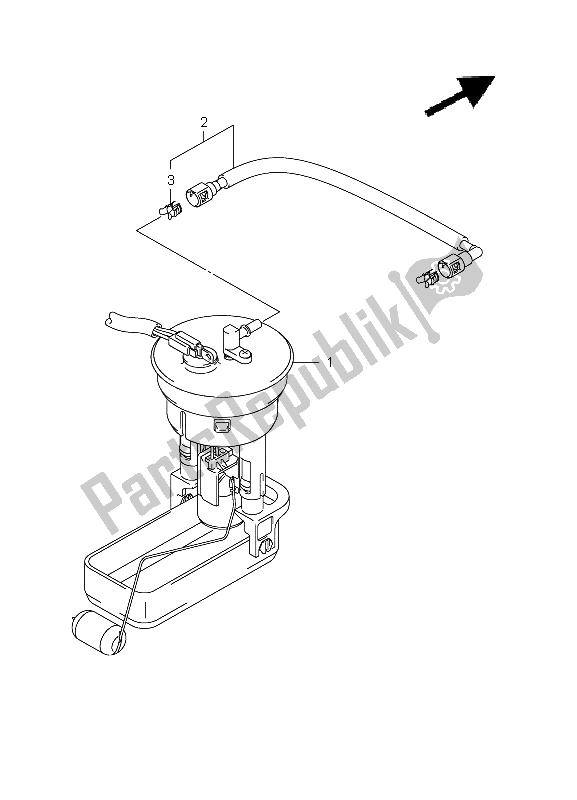 Alle onderdelen voor de Benzine Pomp van de Suzuki LT A 750 XZ Kingquad AXI 4X4 2011