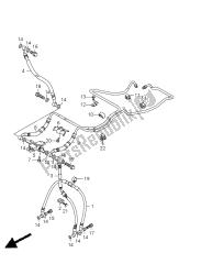 flexible de frein avant (gsx650fa-fua)