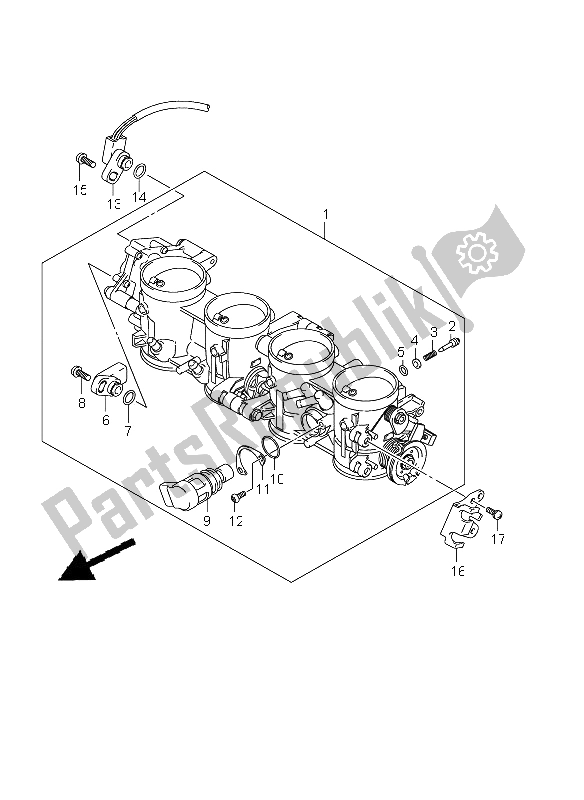 Todas las partes para Cuerpo Del Acelerador (gsx1300r E19) de Suzuki GSX 1300R Hayabusa 2011