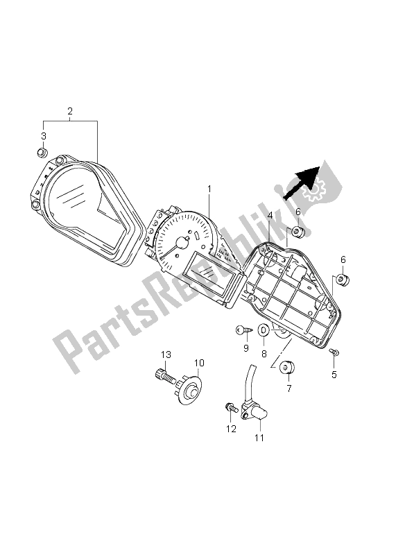 Toutes les pièces pour le Compteur De Vitesse du Suzuki GSX R 750 2003