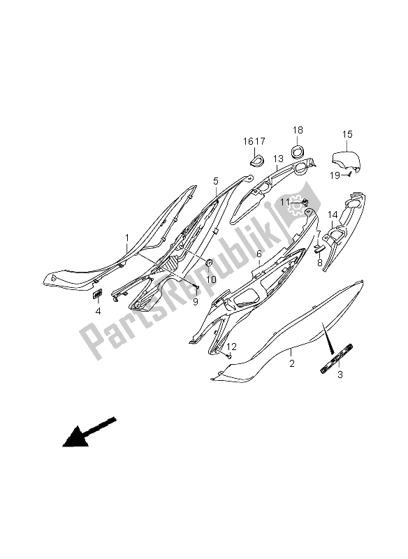 Tutte le parti per il Copertura Del Telaio del Suzuki SFV 650A Gladius 2009