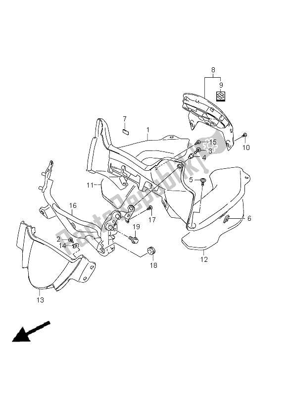 Tutte le parti per il Pannello Del Misuratore del Suzuki GSX 1250 FA 2011