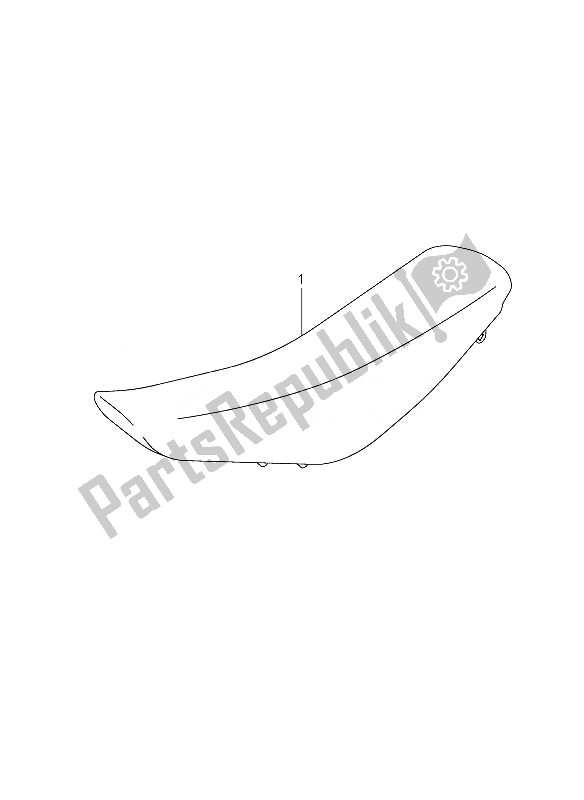 All parts for the Seat of the Suzuki RM 85 SW LW 2007