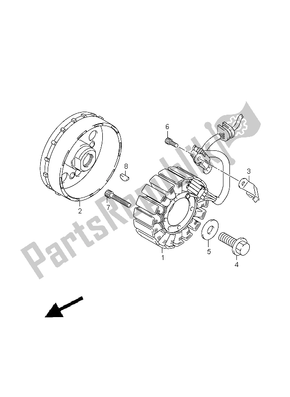 Tutte le parti per il Magnete del Suzuki GSX 1300 BKA B King 2009